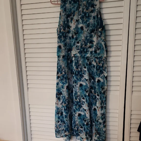 Cleo Blue Floral Midi Dress - Picture 5 of 5